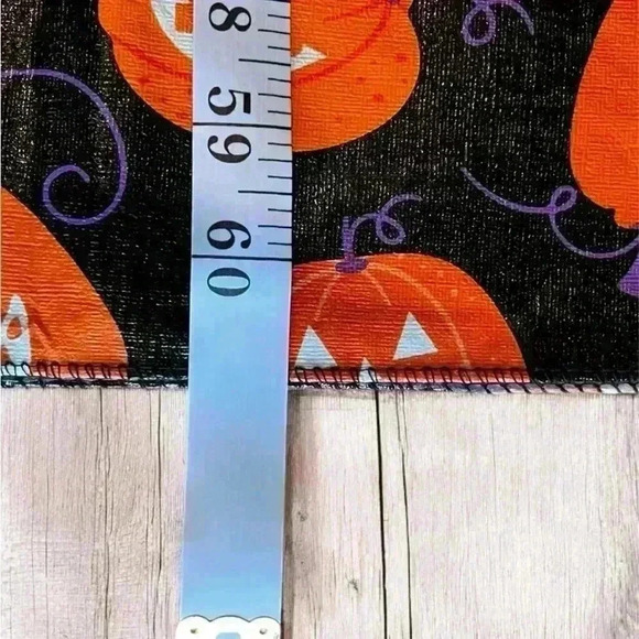 Halloween Happy Orange Pumpkins Fall Harvest Vinyl Rectangular Tablecloth 60X84 - Picture 3 of 5